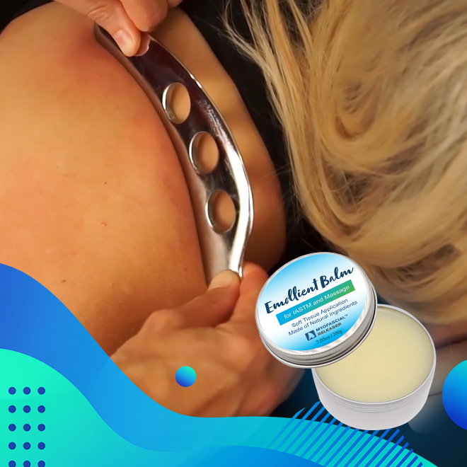 Massage Tools Emollient Balm - Natural Essential Massage Oil - Myofascial Release Tool Massage Cream for Massage Therapy - IASTM Tool Muscle Rub Ultra Strength - Gua Sha Tool Partner for Body (100g)