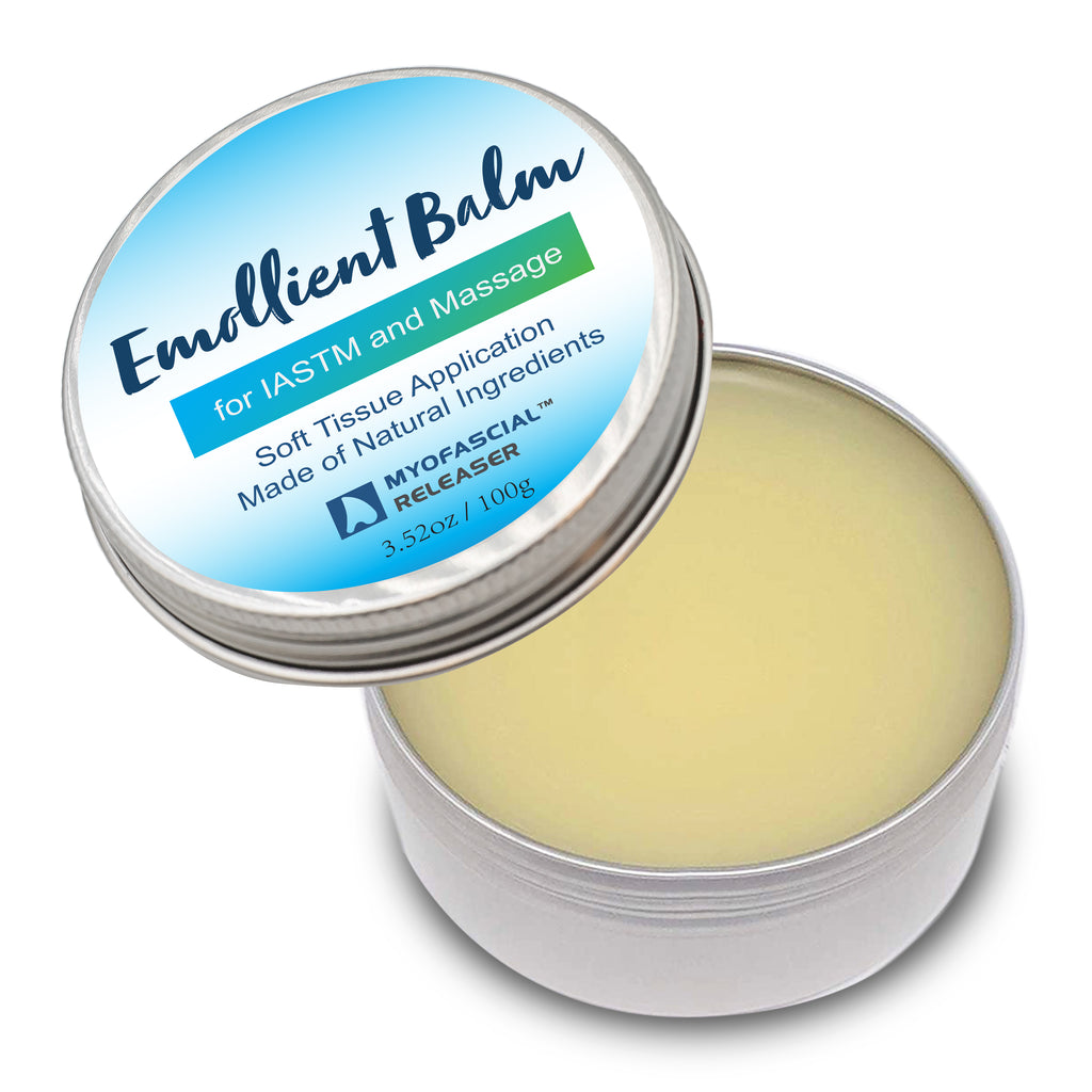 Case of Massage Tools Emollient Balm - Natural Essential Massage Oil - Myofascial Release Tool Massage Cream for Massage Therapy - IASTM Tool Muscle Rub Ultra Strength - Gua Sha Tool Partner for Body & Facial - 24 units per case (100g tin)